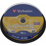 Verbatim DVD+RW 4,7GB 4x, SERL, spindle, 10ks (43488) – Zbozi.Blesk.cz