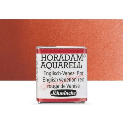 Schmincke Horadam akvarelové barvy v poloviční pánvičce 649 Anglická benátská červená – Hledejceny.cz