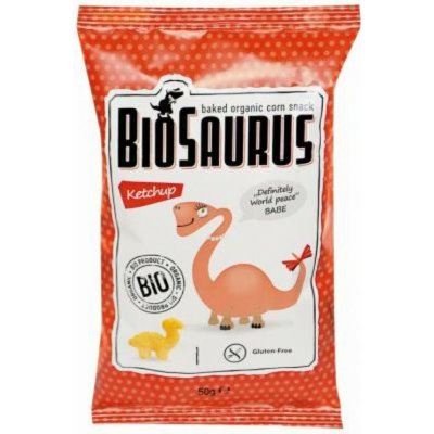 Biosaurus Kukuřičné křupky Kečup 50 g – Zboží Mobilmania