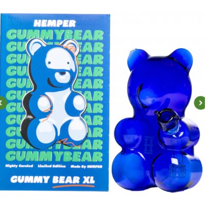 Hemper Bong Gumy Méďa modrý 21 cm – Zboží Dáma