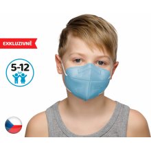 Dama Trade respirátor FPP2 vhodný pro děti modrý 10 ks