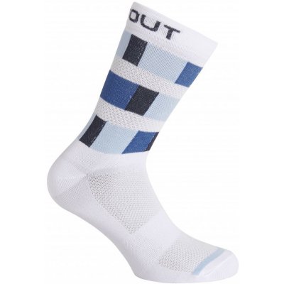 Dotout Cyklistické ponožky Tiger Sock white/blue