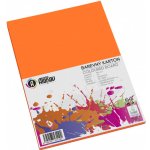 Barevný papír oranžový A4 180g 50 listů – Zboží Dáma