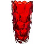 Crystal Bohemia KŘIŠŤÁLOVÁ VÁZA BOHEMIA LUNAR RED 280MM – Hledejceny.cz
