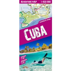 comfort! map Kuba Cuba . Mapa samochodowo-turystyczna laminowana 1:650 000