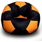Fitmania Fotbalový míč XXL 430L vzor 05 černo-oranžová – Hledejceny.cz