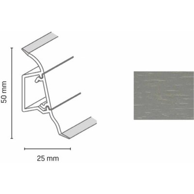 Döllken soklová lišta SLK 50 W 146 2,5 m – Zboží Mobilmania