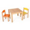 Dětský stoleček s židličkou Hajdalánek Dětský stolek LUCAS + židličky LUCA oranžová žlutá