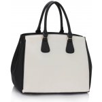 LS Fashion kabelka LS00359 černá/bílá – Zboží Mobilmania