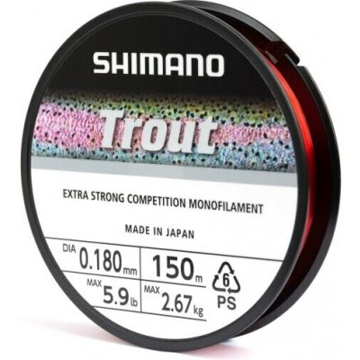 Shimano Mainline Line Trout Competition Red 150m 0,14mm 1,7kg – Zboží Dáma