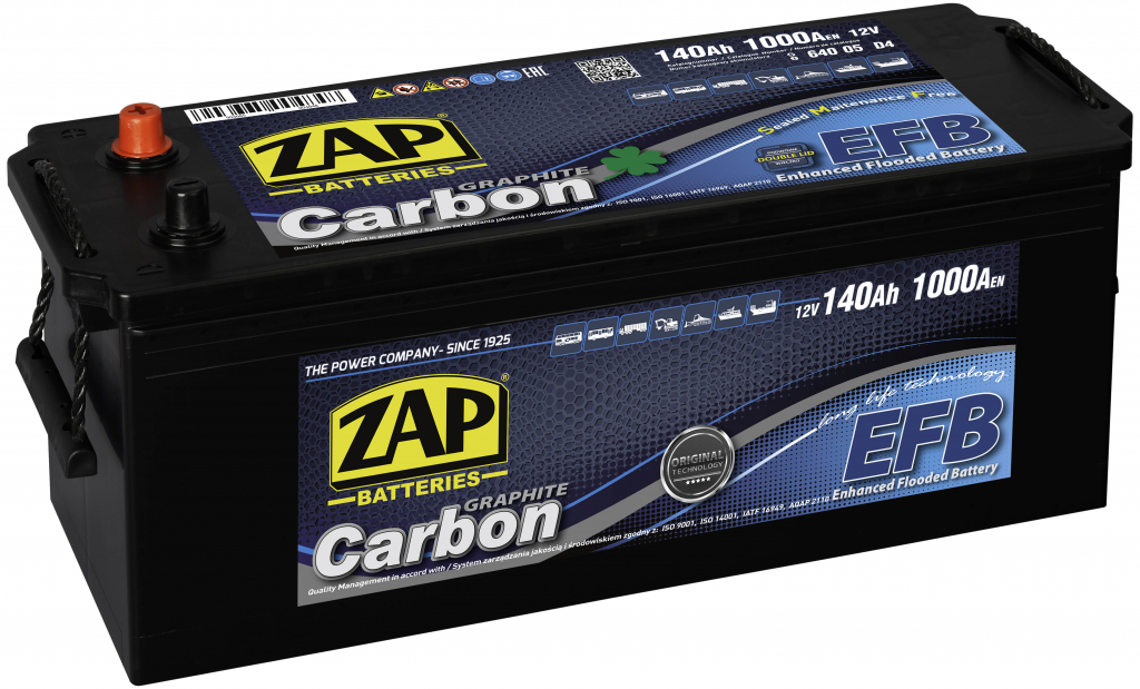 ZAP EFB Carbon 12V 140Ah 1000A 64005