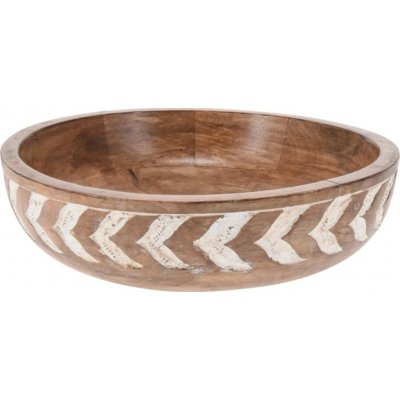 Koopman Miska s vyřezáváním, mangové dřevo, pr. 24 x 7 cm – Hledejceny.cz