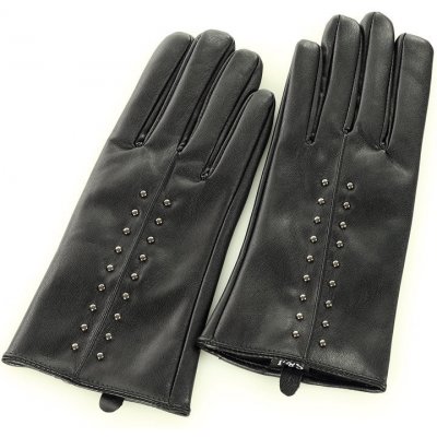 Mazzini Marco černé elegantní rukavice zdobené nýtky r35