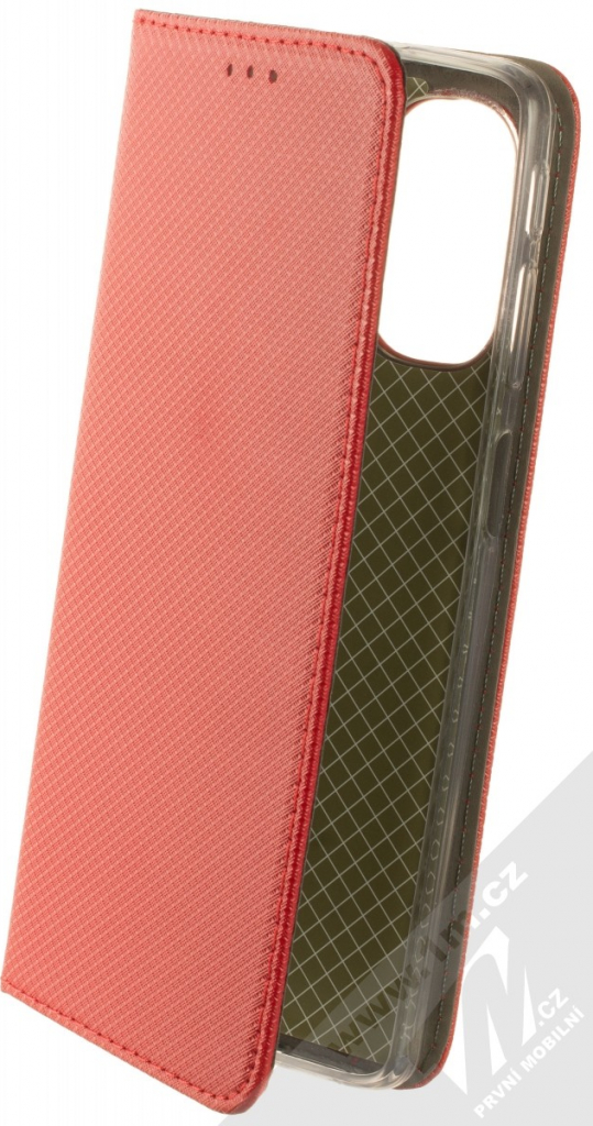 Pouzdro 1Mcz Magnet Book Motorola Moto G51 5G červené