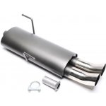 TA Technix sportovní výfuk Peugeot 206 Hatchback 1.1 / 1.4 / 1.6 / 1.9 / 2.0, 2x 76 mm DTM zahnutá nerezová koncovka bez pertlu – Hledejceny.cz