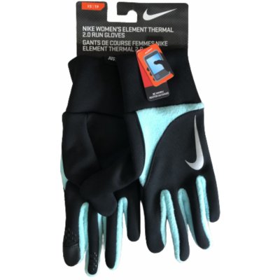Nike Run Gloves černá tyrkysová – Zboží Mobilmania
