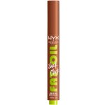 NYX Professional Makeup Fat Oil Slick Click rtěnka Hnědá 2 g – Zboží Dáma
