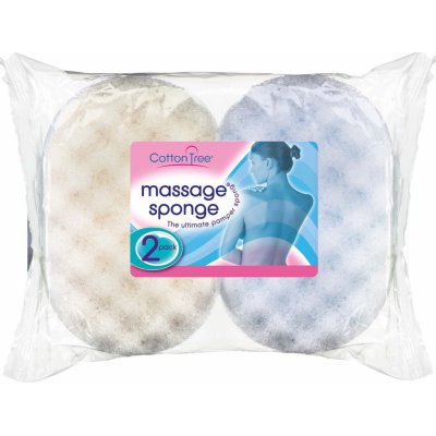 Cotton Tree koupelová masážní houba 2 ks – Sleviste.cz