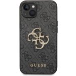 Pouzdro Guess PU 4G Metal Logo iPhone 14 šedé – Hledejceny.cz