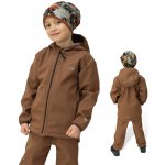 ESITO Dětská softshellová bunda DUO Brown hnědá – Zboží Mobilmania