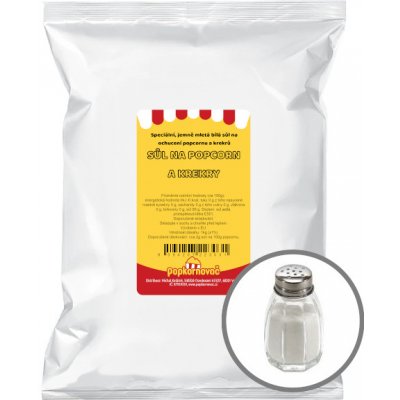 Popkornovač.cz Popcorn sůl extra jemná 1000 g – Zboží Dáma