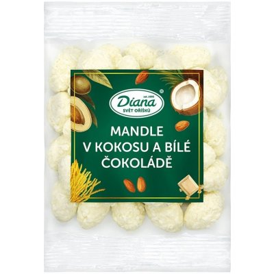 Diana Mandle v polevě z kokosu a bílé čokolády 100 g – Zboží Mobilmania