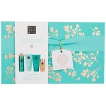 Rituals The Ritual Of Karma sprchová pěna 50 ml + čisticí tělový peeling 70 ml + hedvábné tělové mléko 70 ml + pečující tělový olej se třpytkami 30 ml – Zboží Dáma