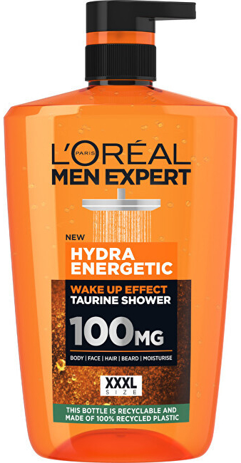 L´Oréal Paris Sprchový gel Men Expert Hydra Energetic (Wake Up Effect Taurine Shower) Objem: 1000 ml