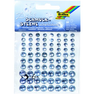 Folia Bringmann Ozdobné kamínky samolepicí 80 ks výběr barev průhledná – Sleviste.cz