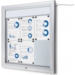 Jansen Display venkovní vitrína typu T LED osvětlení 6 x A4 – Zboží Dáma