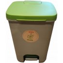 CURVER ESSENTIALS 20 l Odpadkový koš šedý/zelený 00759-386