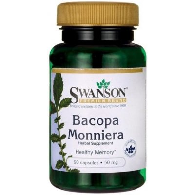 Swanson Bacopa Monniera Bakopa Drobnolistá 50 mg 90 kapslí