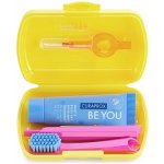 Curaprox Travel set žlutý 2 ks zubních kartáčků + zubní pasta 10 ml dárková sada – Sleviste.cz