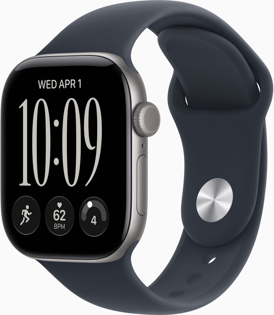 Apple Watch Series 12 Cellular 42mm vesmírně šedý hliník s námořnicky modrým sportovním řemínkem S MJFX4RK/A