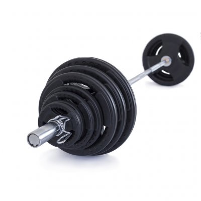 Trinfit Olympijská činka pugumovaná 130 kg – Zboží Dáma