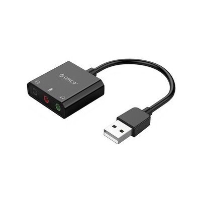 Orico SKT3 externí zvuková karta USB 2.0 / 3x 3.5mm jack, černá – Hledejceny.cz