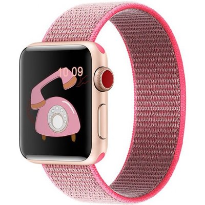 Bomba Sportovní řemínek pro Apple Watch různé barvy Růžová, Velikost ciferníku Apple watch: 38/40/41mm WD113-PINK_38-40MM – Hledejceny.cz