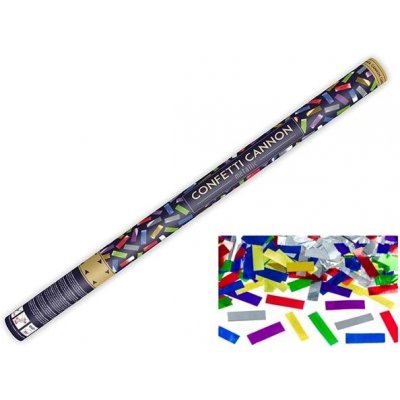 Párty konfety cannon 80 cm metal mix – Zboží Dáma