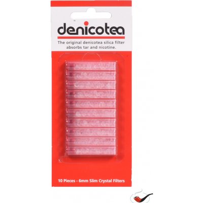 Denicotea filtry do cigaretové špičky 6 mm 10 ks