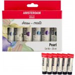 Amsterdam akrylové barvy perleťové 6 ks 20 ml – Hledejceny.cz