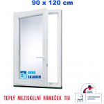 Erkado Plastové okno otevíravé i sklopné levé 900 x 1200 mm Bílé / Antracit – Sleviste.cz