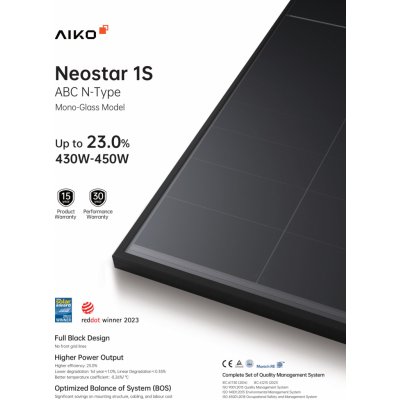 AIKO Solární panel A440-MAH54Mb N-Type ABC 440 Wp – Zboží Mobilmania