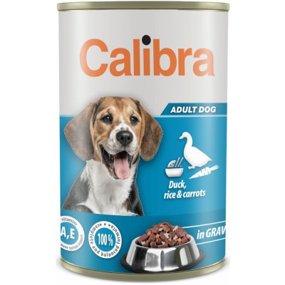 Calibra Dog konzerva Duck, Rice & Carrots in Gravy 1240g EXPIRACE 1/2024