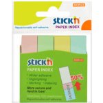 Hopax Papírové samolepicí záložky Stick'n pastelové barvy, 50 x 12 mm – Hledejceny.cz