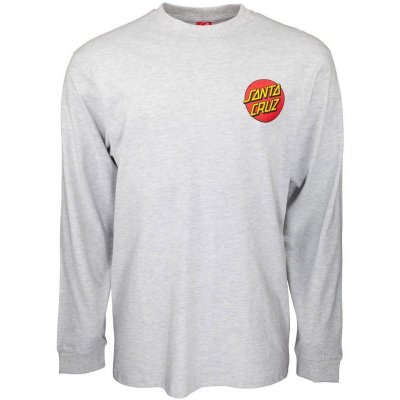 Santa Cruz triko Classic Dot Chest L/S bílá