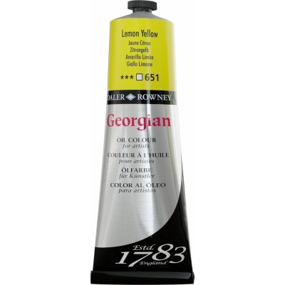 Daler Rowney Georgian olejová barva lemon yellow 225 ml 1 ks – Hledejceny.cz