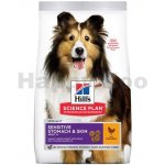 Hill’s Adult Medium Sensitive Stomach & Skin with chicken 2,5 kg – Hledejceny.cz