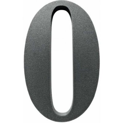 Domovní číslo popisné 0 na zateplenou fasádu barva černá, výška 170 mm – Sleviste.cz