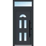 OknaDvereNaMiru.cz Vchodové dveře STYL 124 + Nadsvětlík zlatý dub 90 x 220 cm – Zboží Mobilmania