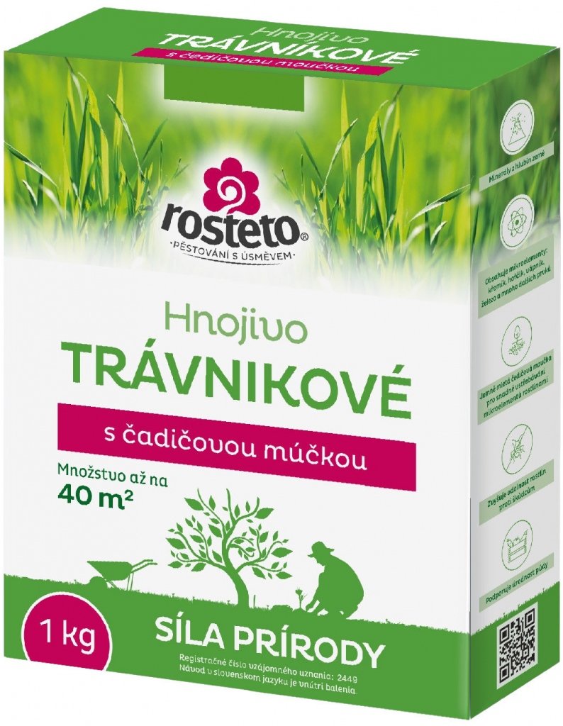 Rosteto Hnojivo s čedičovou moučkou - trávníkové 1 kg